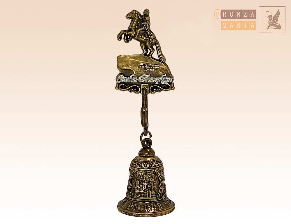 магнит-колокольчик СПБ - Медный всадник