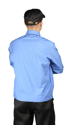 Рубашка мужская на поясе с длинным рукавом