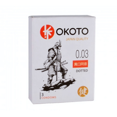 Презервативы OKOTO DOTTED, №3 (Цвет: прозрачный)