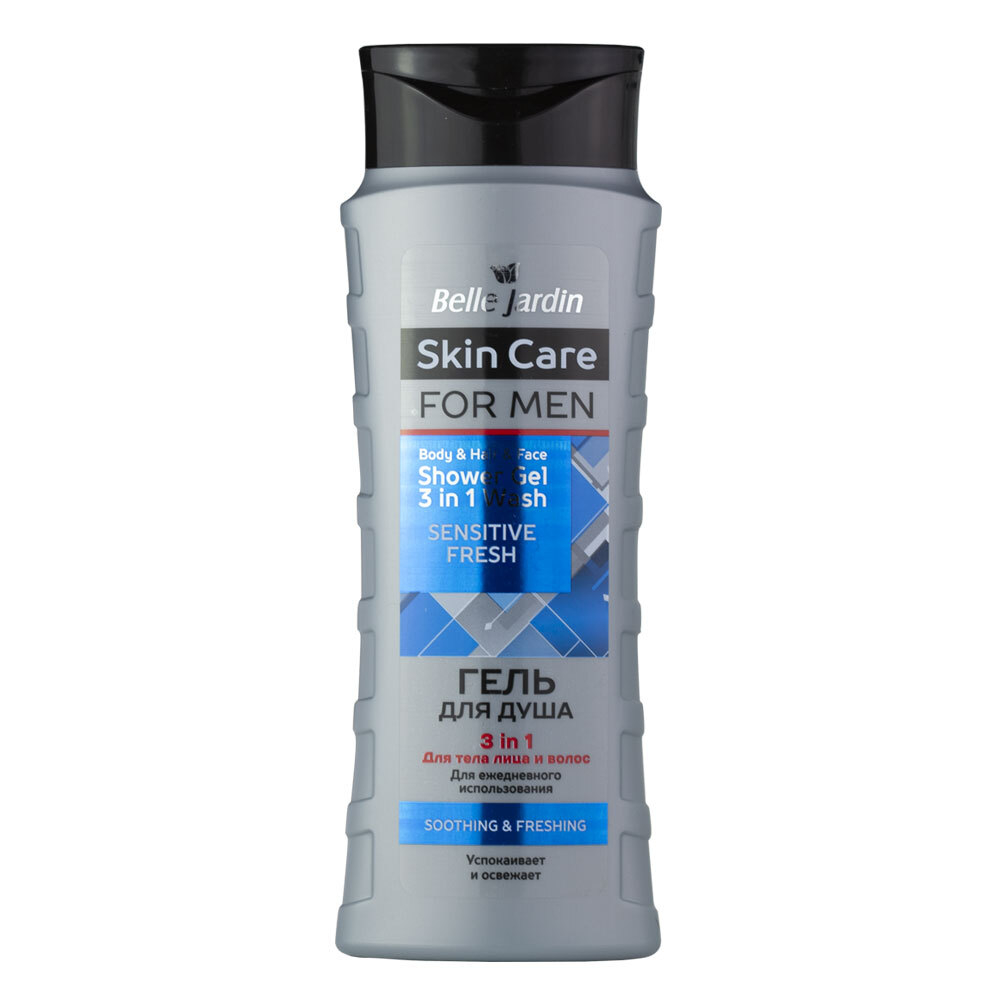 B.J. Skin Care for men Sensitive Fresh Гель для душа 3в1,420мл*24