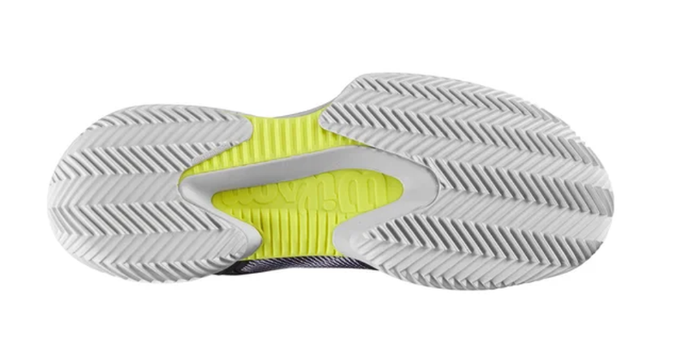 Теннисные кроссовки Wilson Kaos Rapide SFT Clay - white/black/safety yellow - White Black Multikolor Yellow