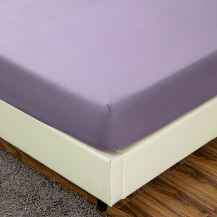 Комплект постельного белья на резинке Однотонный Сатин «Спокойствие утра»