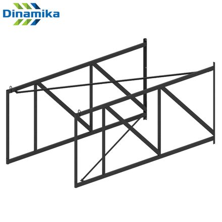 Ферма для щита баскетбольного игрового настенная вынос 2500мм (цвет черный)