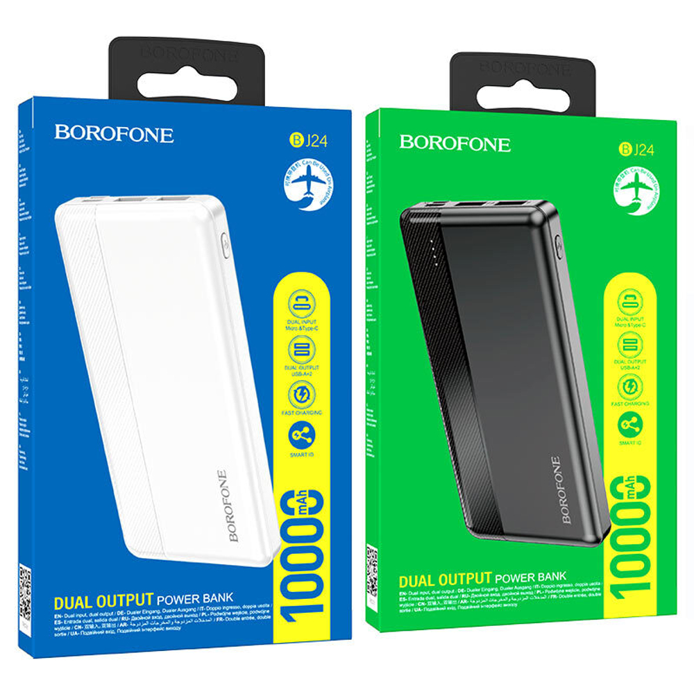 Портативный аккумулятор BOROFONE BJ24 10000 mAh (черный)