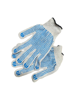 Перчатки х/б с ПВХ 4 нити, 10 класс, точка