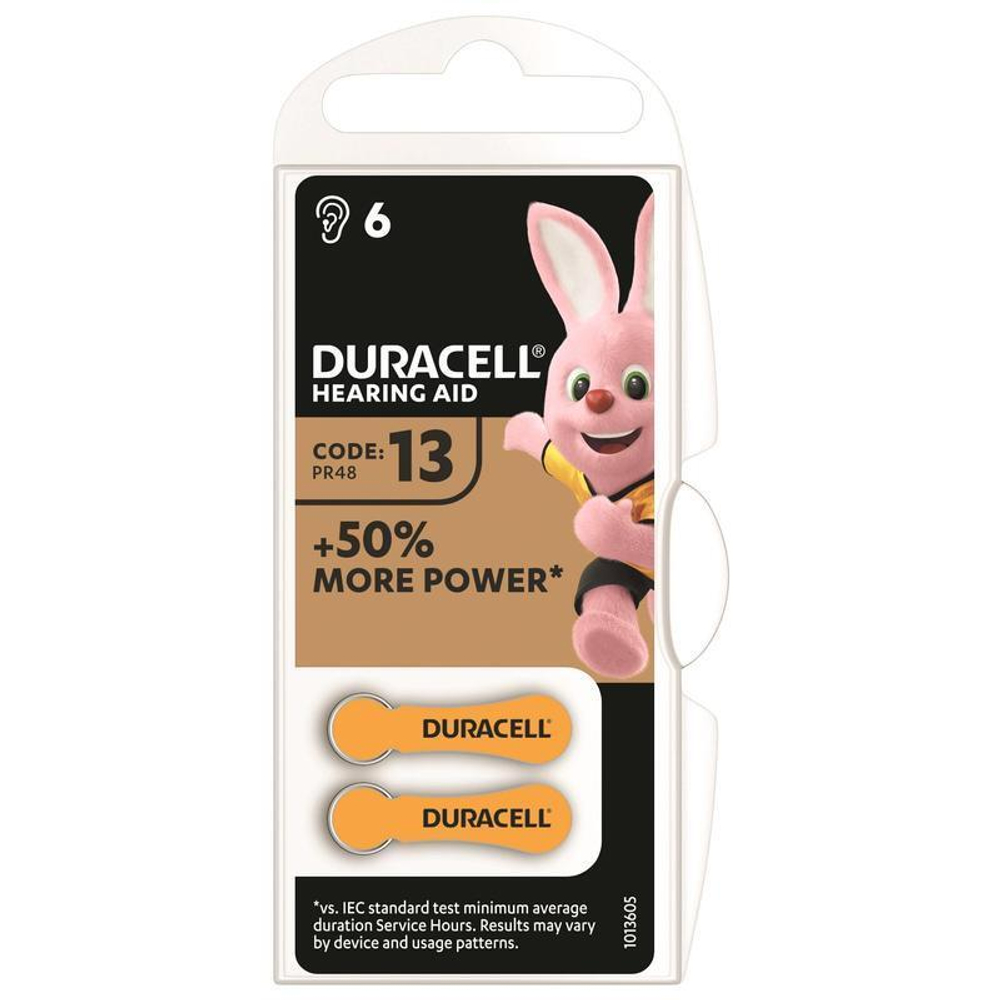 Элемент питания Duracell ZA675 BL6 Zinc Air 1.45V DE