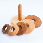 Деревянная пирамидка "Круглая" Леснушки