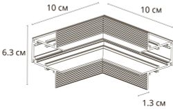 Коннектор угловой для встраиваемого шинопровода Arte Lamp