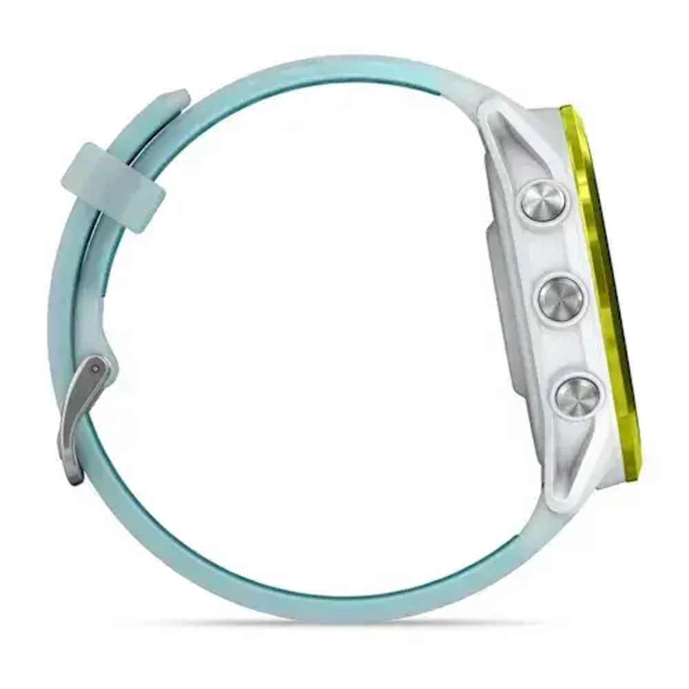 Умные часы Garmin Forerunner 570 - 47 мм Желтый алюминий с полупрозрачным белым/бирюзовым ремешком