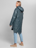 Полупальто женское "Миди" серый