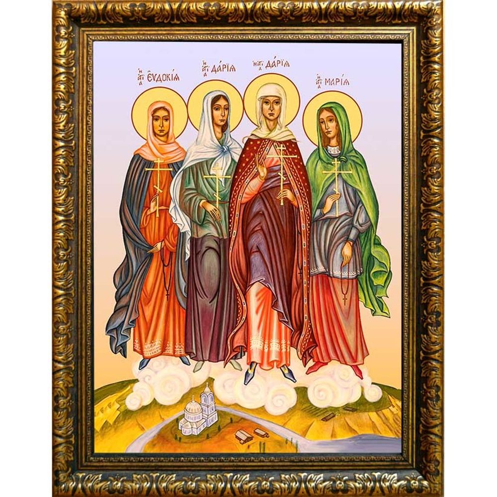 Пузовские мученицы. Икона на холсте.