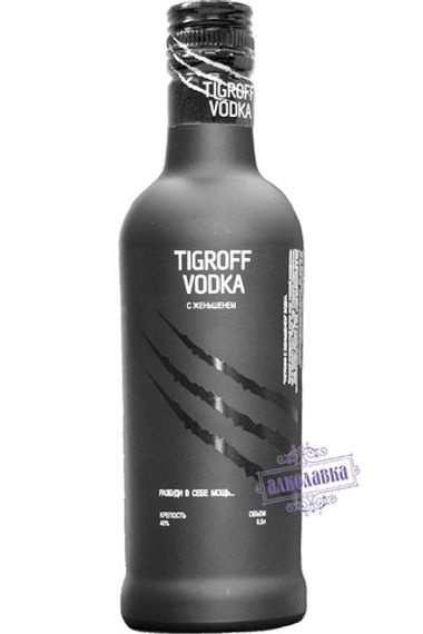Тигрофф. Водка особая с женьшенем. 0,5 Л
