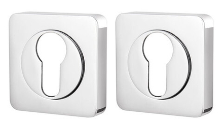 Накладка Armadillo (Армадилло) под цилиндр ET.K.SQ52 (ET/SQ) CP-8 хром