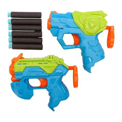 Пистолет 2шт с мягк.пулями, коробка SB597