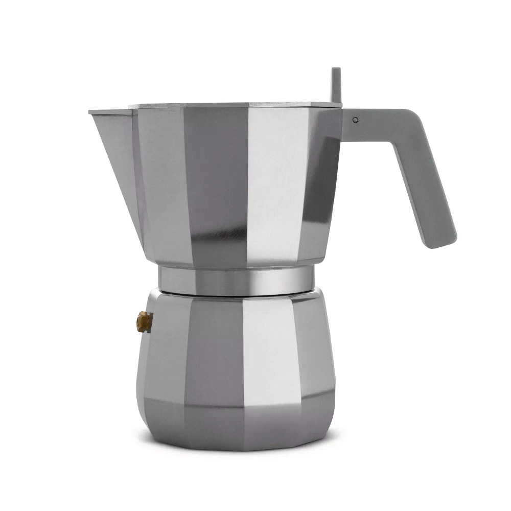 Alessi - Алюминиевая Турка кофеварка  Moka на 6 чашек. / артикул   DC06/6  / GTIN 8003299434992