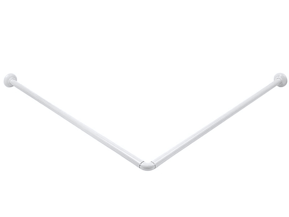 Карниз для ванной угловой белый