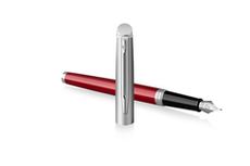 Перьевая ручка Waterman Hemisphere Entry Point Stainless Steel with Red Lacquer в подарочной упаковке