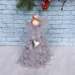 Фигурка новогодняя «Фея любви» 16 см, Серебро