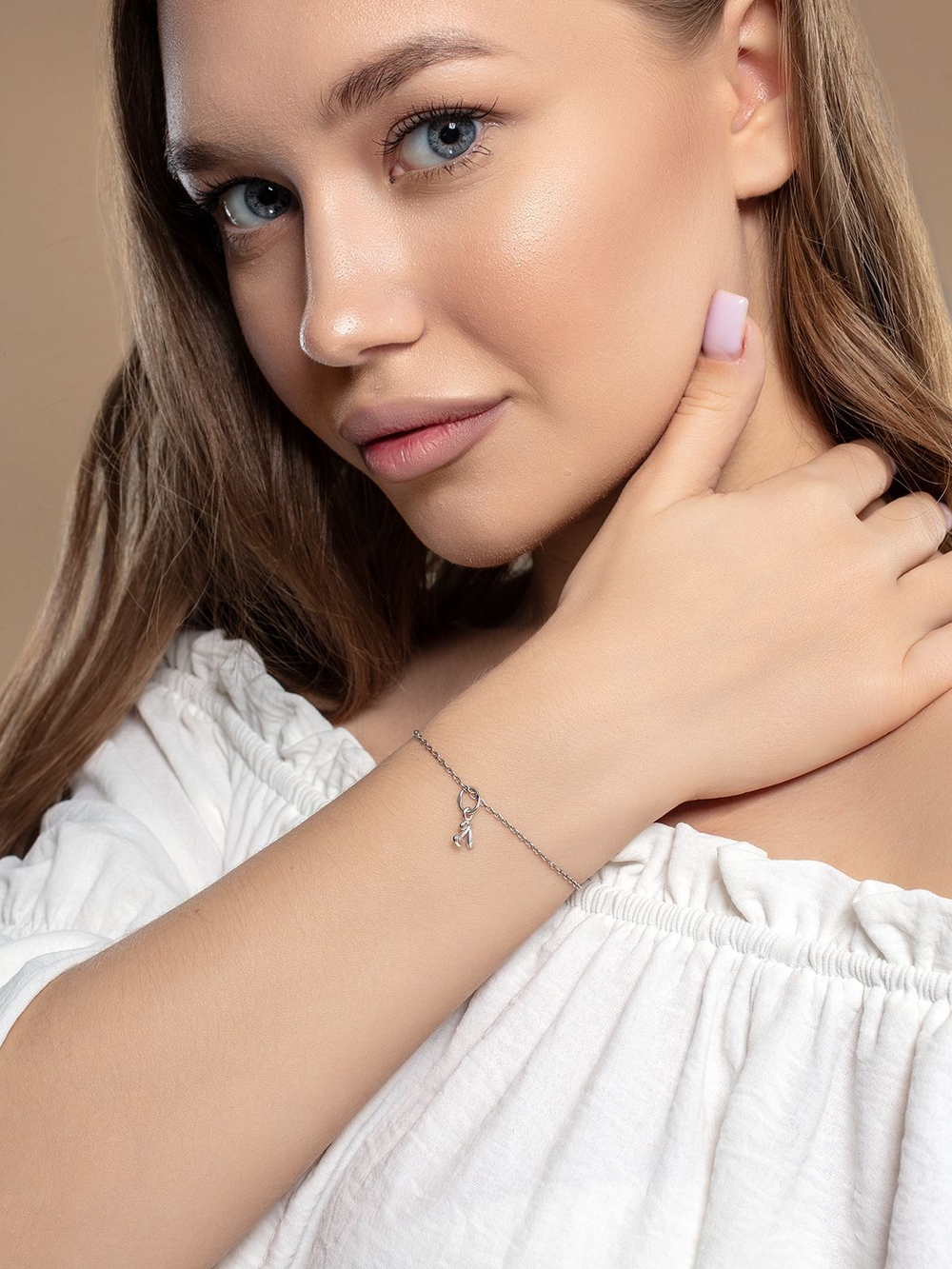 Серебряная подвеска Буква Л