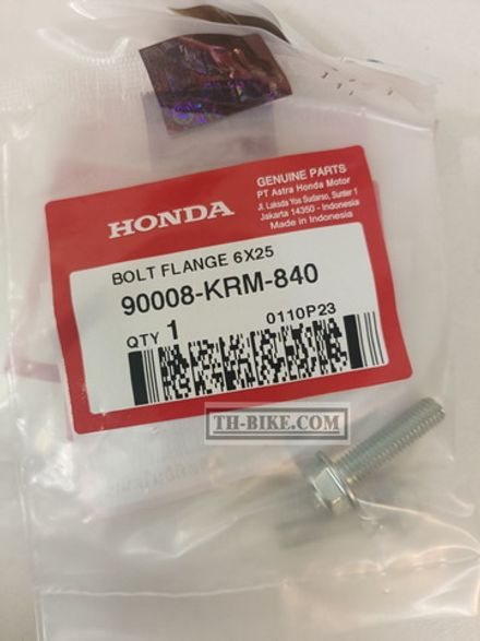 90008-KRM-840. BOLT, FLANGE, 6X25. HONDA