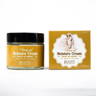 Питательный крем для лица с лошадиным жиром Jigott 70 мл