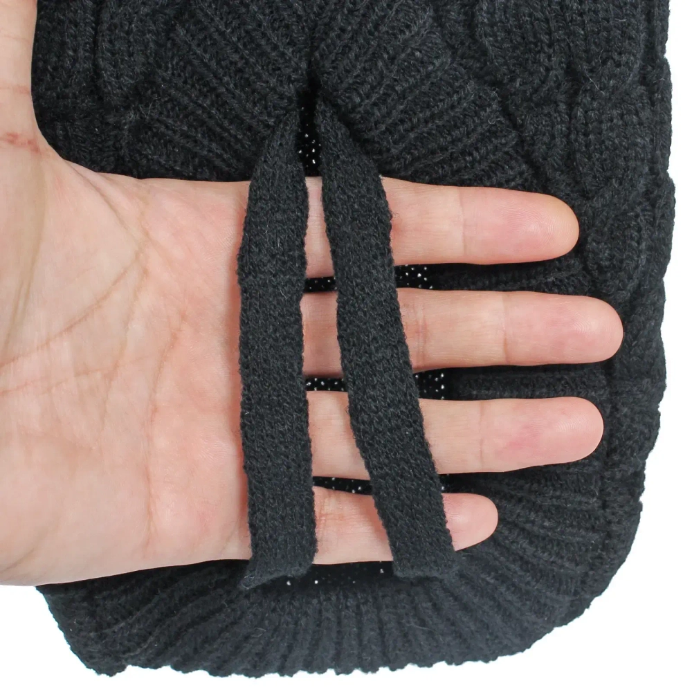 Кофта - свитер для мелких пород собак и кошек «BRO Style», косички, цвет черный, р XL