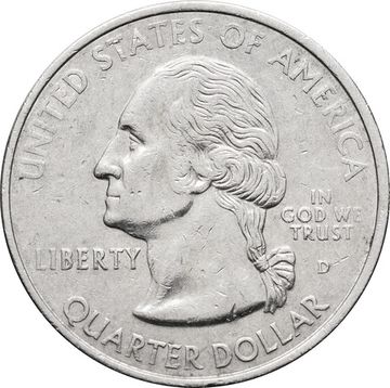 25 центов (1/4 доллара, квотер) 1999 США «Штат Джорджия» (D)