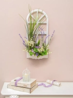 Панно на стену для интерьера "Окно с цветами"