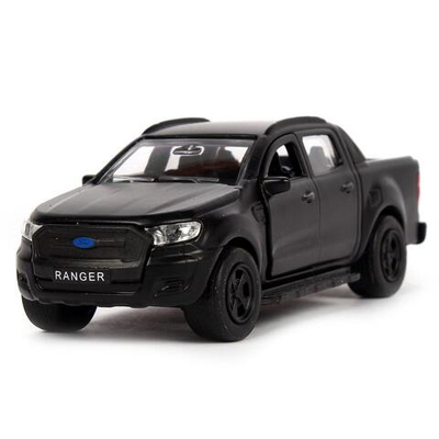 Модель ин. мет. "Ford Ranger Пикап" 12см, открыв.дв. баг. черный мат. коробка SB-18-09-FR-N(BL-MATTE)-W