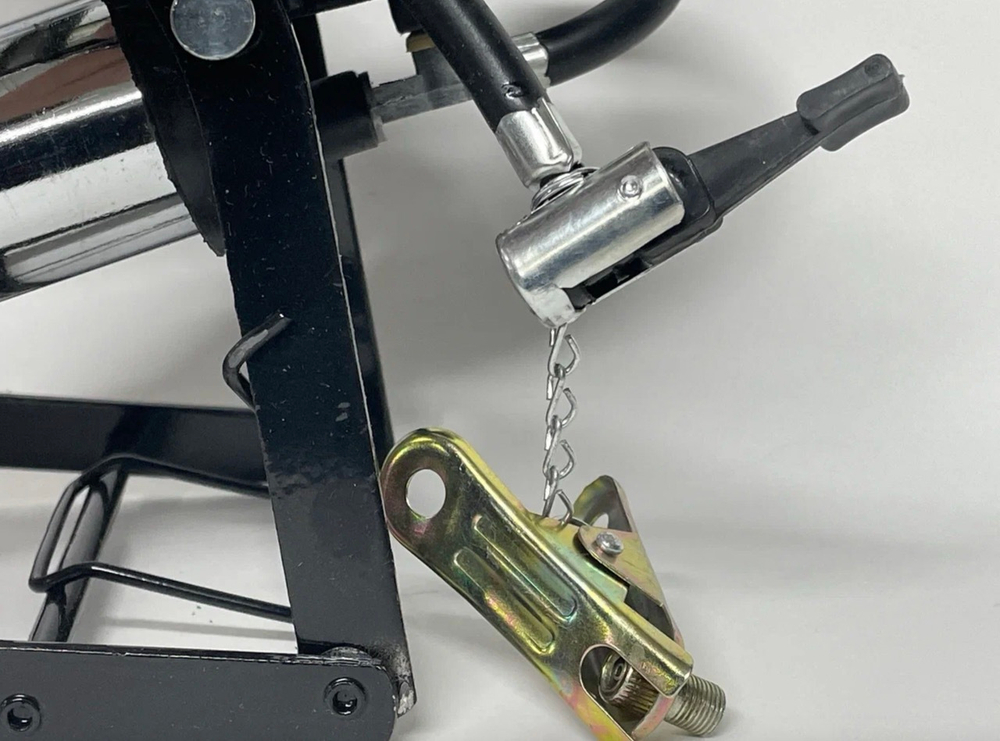 Ножной двухцилиндровый насос для шин автомобиля с монометром CC-100A, TG (1 шт.)