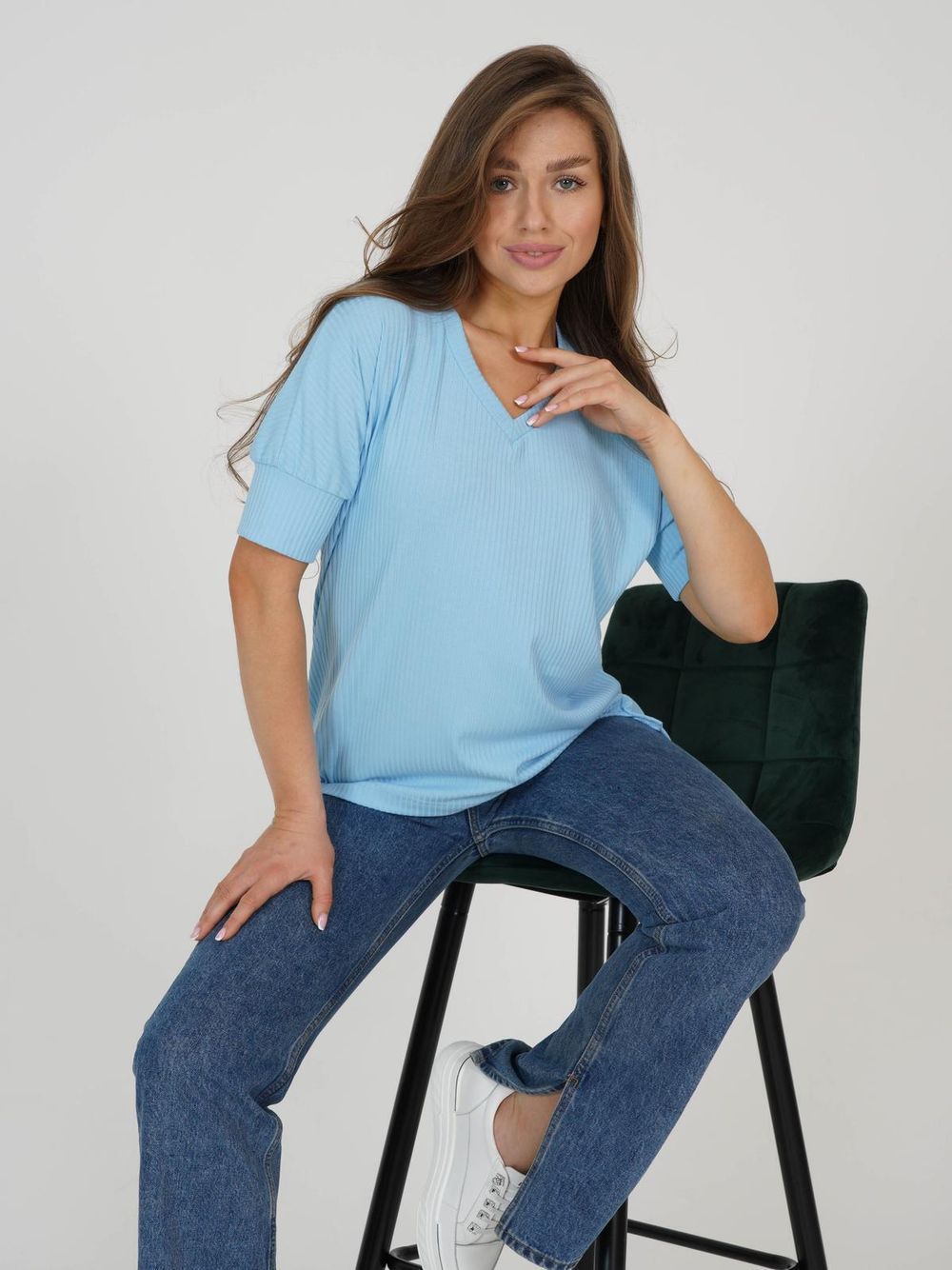 Джун - футболка голубой Iv-capriz (Акция)