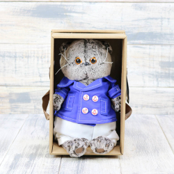 Кот Басик в синем кителе