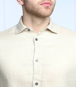 льняная рубашка Emporio Armani - бежевый(3L1CP5 1NBPZ)