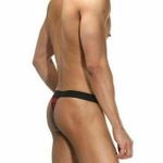 Мужские трусы стринги красные в клетку La Blinque LB15153