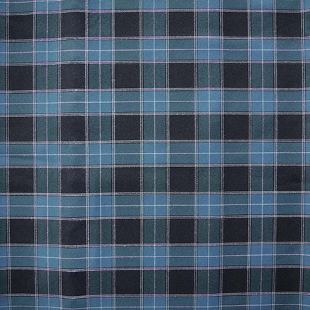 Ткань Пикачу клетка для школьной формы, 225 гр/м2, 150 см, Сумерки