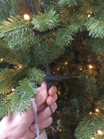 Ель с встроенной гирляндой «Парижанка» (Литая+пвх) 150 см / 1,5 м