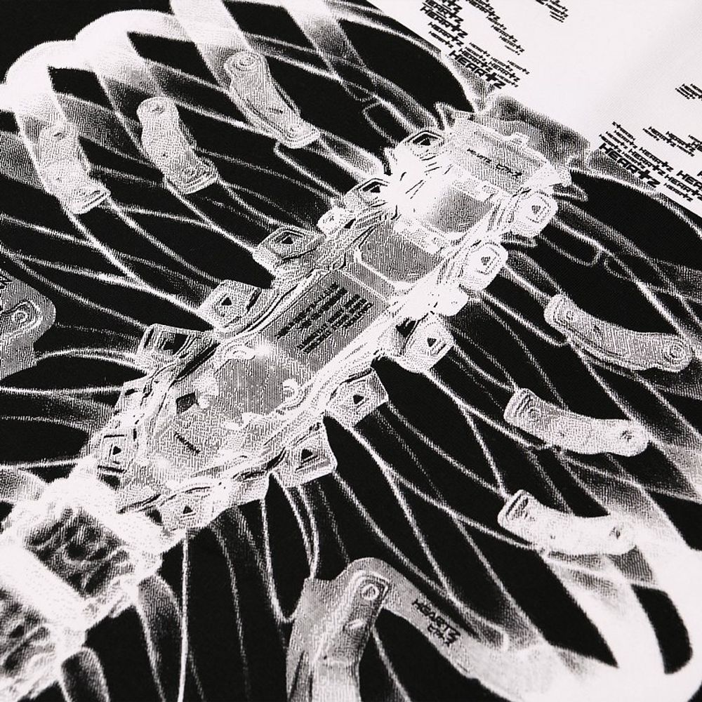 Футболка Heartz «Rays» Layered Kimono Milk