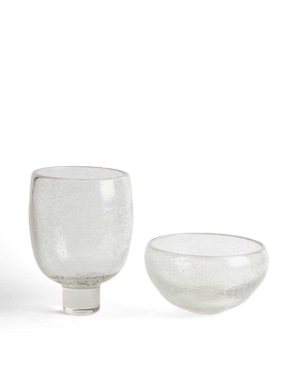 Ваза Sirau из прозрачного стекла, диаметр 24 см