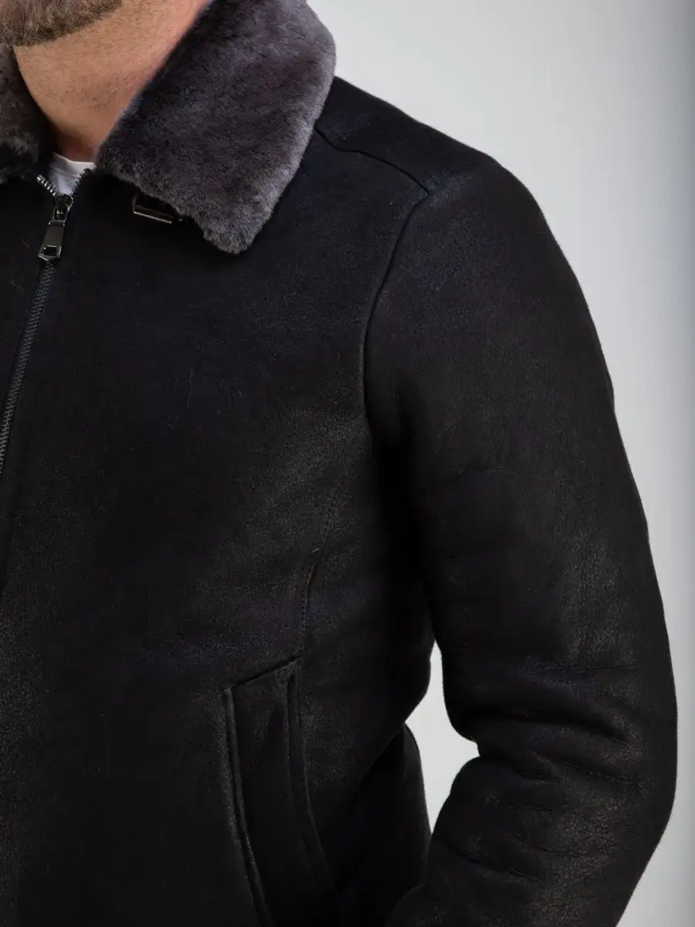 Дубленка мужская натуральная зимняя Турция