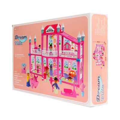 Дом для куклы с мебелью и фигурками кор 8240-1