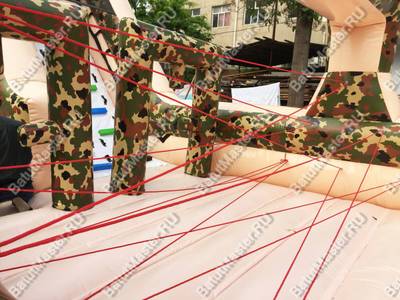 Надувная полоса препятствий "Патриот" 24*3*5 м