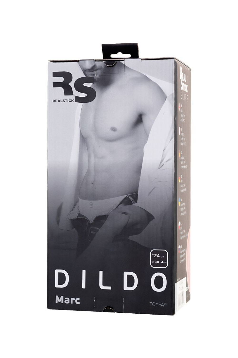 Телесный фаллоимитатор RealStick Elite DILDO Marc - 24 см. (Цвет: телесный)
