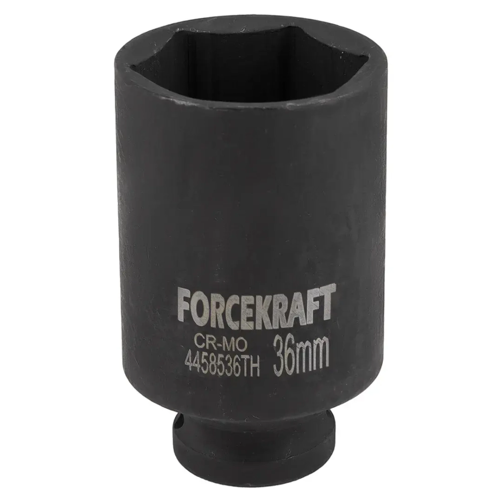 Головка ударная глубокая тонкостенная 36мм (6гр.), 1/2'' FORCEKRAFT FK-4458536TH