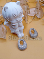 Набор украшений из кубического циркония."Блеск"