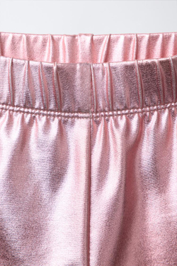 ZARA ЛЕГИНСЫ С МЕТАЛЛИЧЕСКИМ ЭФФЕКТОМ, РОЗОВЫЙ