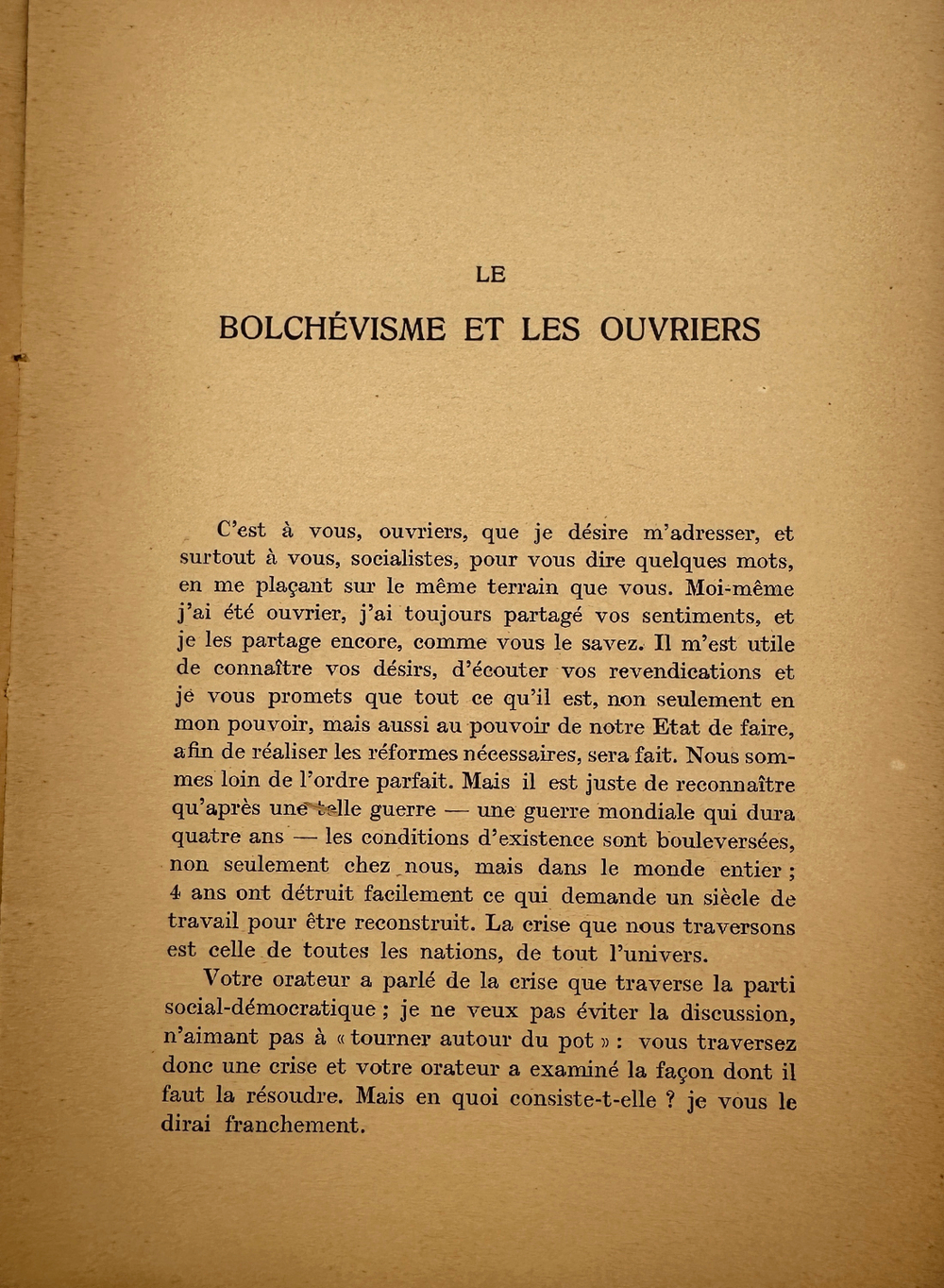 T.G. Masaryk. Sur le bolchйvisme: Le bolchйvisme et les ouvriers... 1921
