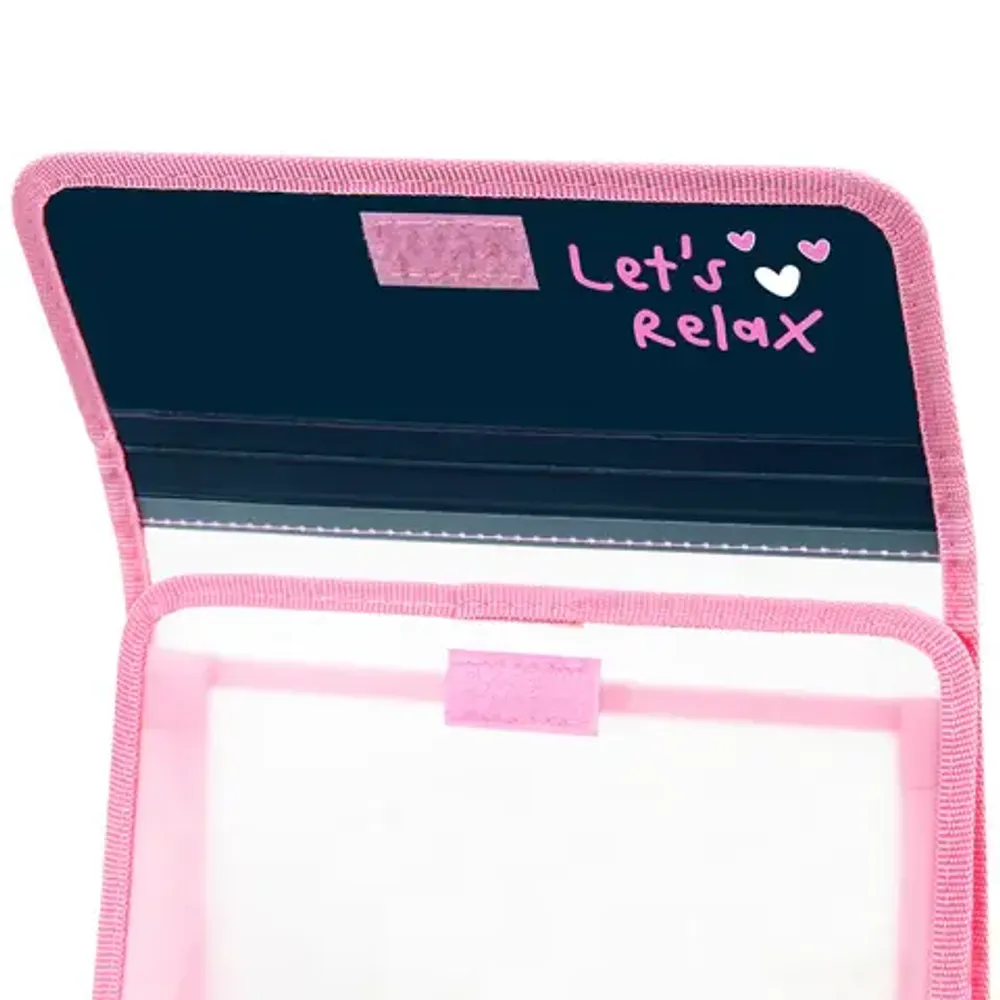 Папка для тетрадей 2 отделение А5 на липучке Юнландия Relaxing cats, пластик