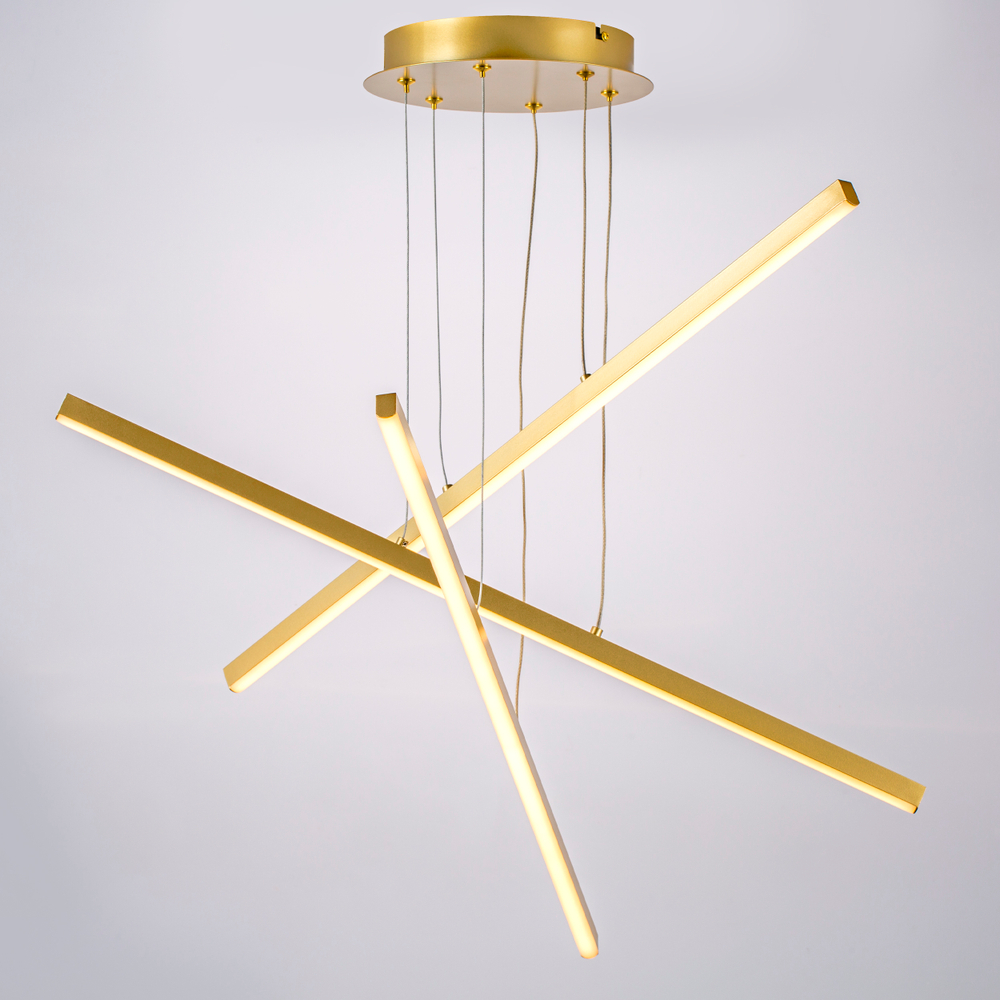 739132 Люстра PALLA 36W LED 1620LM ЗОЛОТО 3000K