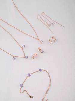 Браслет Миражи с сиреневыми кристаллами Swarovski
