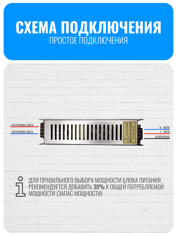 Блок питания Smart Aura для светодиодной ленты